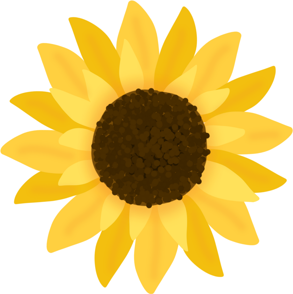 Yellow Sunflower Illustration